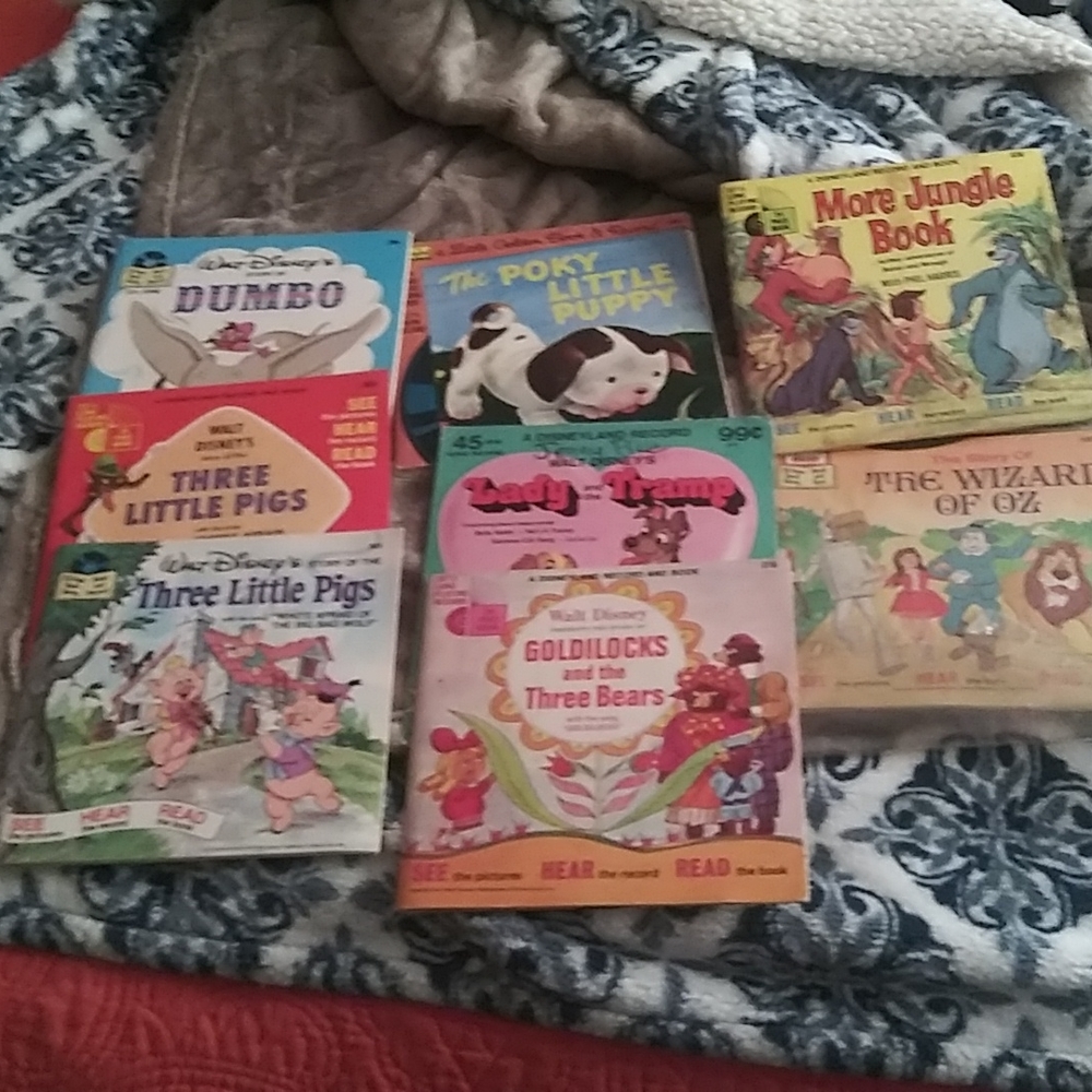 Vintage Disneyland record/book
